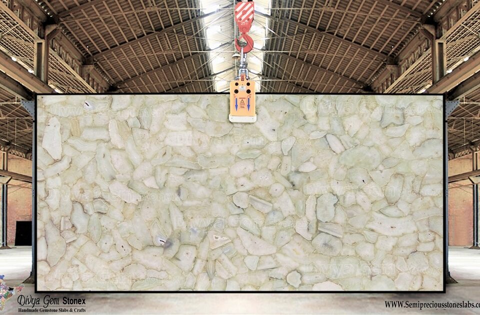 White Agate Slab